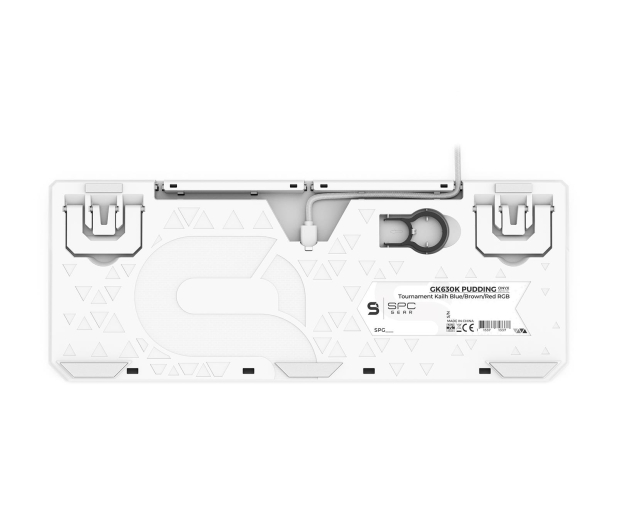 SPC GEAR GK630K Onyx White Tournament Kailh Blue RGB - 610164 - zdjęcie 6